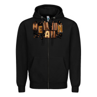 Black melanin with leopard Zipper Hoodie - CowGirlArtShop
