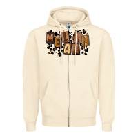 Sandshell melanin with leopard Zipper Hoodie - CowGirlArtShop