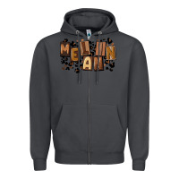 Smoke melanin with leopard Zipper Hoodie - CowGirlArtShop