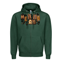 Sports Green melanin with leopard Zipper Hoodie - CowGirlArtShop