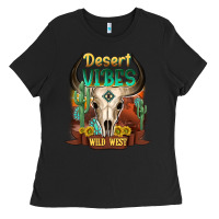 Black desert vibes wild west Ladies Tee - NancyCooperArtShop