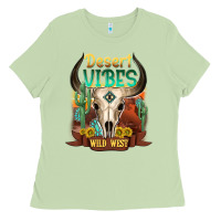 Matcha desert vibes wild west Ladies Tee - NancyCooperArtShop