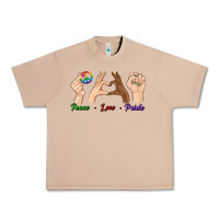 Burro Peace Love Pride Urban Heavy Tee - BundleAndBundleShop