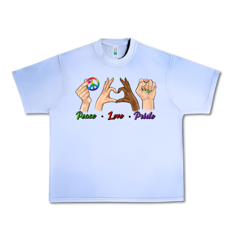 Peace Love Pride Urban Heavy Tee by BundleAndBundleShop | Teevron