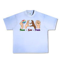 Grape Ice Peace Love Pride Urban Heavy Tee - BundleAndBundleShop