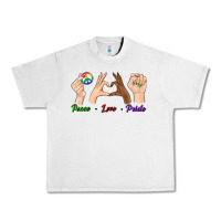 Lunar Rock Peace Love Pride Urban Heavy Tee - BundleAndBundleShop
