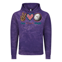 Cloud Purple Peace Love Volleyball Vintage Hoodie - Jasminsmagicworld
