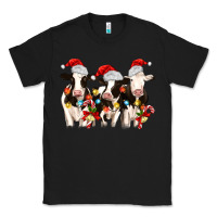 Black christmas three cows Classic Tee - MaliasSmallBusiness
