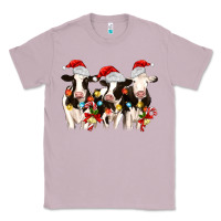 Lilac christmas three cows Classic Tee - MaliasSmallBusiness
