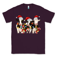 Plum christmas three cows Classic Tee - MaliasSmallBusiness