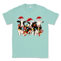Seafoam christmas three cows Classic Tee - MaliasSmallBusiness