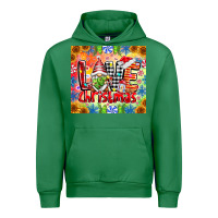 Emerald Love Christmas gnome Urban Hoodie - CowhideDigitalArt