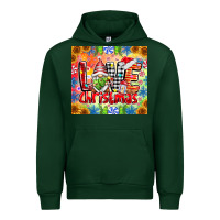 Forest Green Love Christmas gnome Urban Hoodie - CowhideDigitalArt