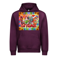 Mauve Wine Love Christmas gnome Urban Hoodie - CowhideDigitalArt