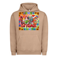 Pigment Burro Love Christmas gnome Urban Hoodie - CowhideDigitalArt