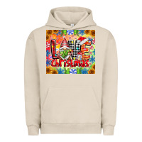 Pigment French Oak Love Christmas gnome Urban Hoodie - CowhideDigitalArt