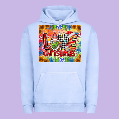 Love Christmas Gnome Urban Hoodie Designed By Cowhidedigitalart