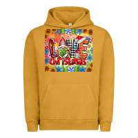 Pigment Peanut Butter Love Christmas gnome Urban Hoodie - CowhideDigitalArt
