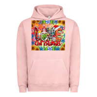 Pigment Salmon Love Christmas gnome Urban Hoodie - CowhideDigitalArt