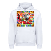 White Love Christmas gnome Urban Hoodie - CowhideDigitalArt