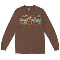 Chestnut floral cockapoo Long Sleeve Tee - Jasminsmagicworld
