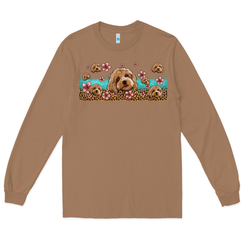Floral Cockapoo Long Sleeve Tee by Jasminsmagicworld | Teevron