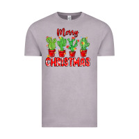 Vintage Zinc Merry Christmas Cactuses Vintage Tee - MaliasSmallBusiness