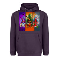 Plum halloween gnomes Heavyweight Hoodie - FaDigitalArtStudio