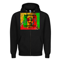 Black juneteenth is my independence day Zipper Hoodie - CowGirlArtShop