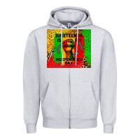 Heather Grey juneteenth is my independence day Zipper Hoodie - CowGirlArtShop