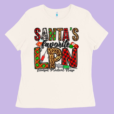 Santa's Favorite Lpn Ladies Tee Designed By Jasminsmagicworld