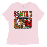 Bubblegum Pink santa's favorite lpn Ladies Tee - Jasminsmagicworld