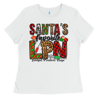 White santa's favorite lpn Ladies Tee - Jasminsmagicworld