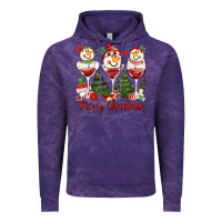 Cloud Purple merry christmas wine and cocktails Vintage Hoodie - MaliasSmallBusiness