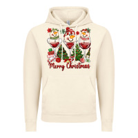 Vintage Artic merry christmas wine and cocktails Vintage Hoodie - MaliasSmallBusiness