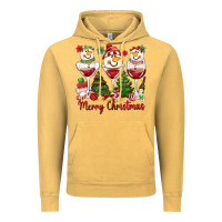 Vintage Mustard merry christmas wine and cocktails Vintage Hoodie - MaliasSmallBusiness