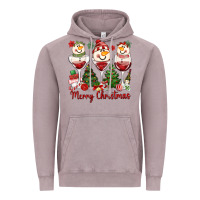 Vintage Zinc merry christmas wine and cocktails Vintage Hoodie - MaliasSmallBusiness