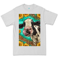Dove Grey Western Holstein Cow Premium Tee - LillyAllenDesigns