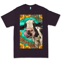 Plum Western Holstein Cow Premium Tee - LillyAllenDesigns