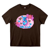 Chocolate Brown back to school flowers fifth grade 3200x2400 Heavy Core Tee - AdoDesignShop