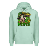 Seafoam One lucky Heifer Premium Hoodie - CowGirlArtShop