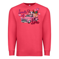 Cardinal Loads of love Valentine's Day farm truck Premium Sweatshirt - FaDigitalArtStudio