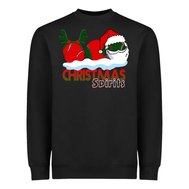 Christmas Spirits Baseball Heavyweight Sweatshirt by Bettercallsaul | Teevron