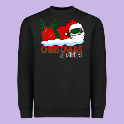 Christmas Spirits Baseball Heavyweight Sweatshirt Designed By Bettercallsaul
