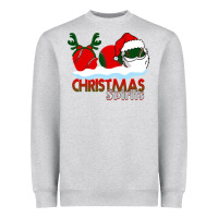 Heather Grey Christmas Spirits Baseball Heavyweight Sweatshirt - Bettercallsaul