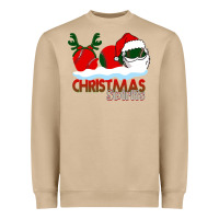 Mushroom Christmas Spirits Baseball Heavyweight Sweatshirt - Bettercallsaul