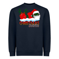 Navy Christmas Spirits Baseball Heavyweight Sweatshirt - Bettercallsaul