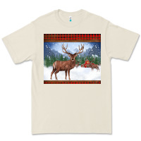 Bone christmas reindeer red barn country farm christmas Premium Tee - BarkalooDesign