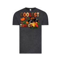 Vintage Black coolest turkey in town Vintage Tee - MaliasSmallBusiness