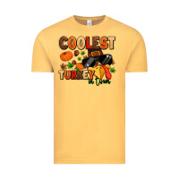 Vintage Mustard coolest turkey in town Vintage Tee - MaliasSmallBusiness